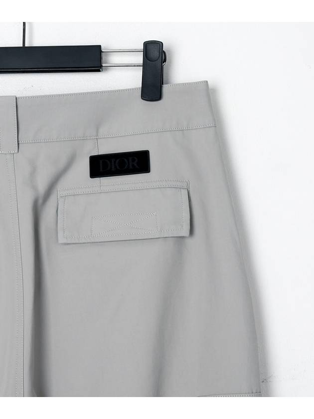 Cotton Gabardine Cargo BaGGy Pants Grey - DIOR - BALAAN 7