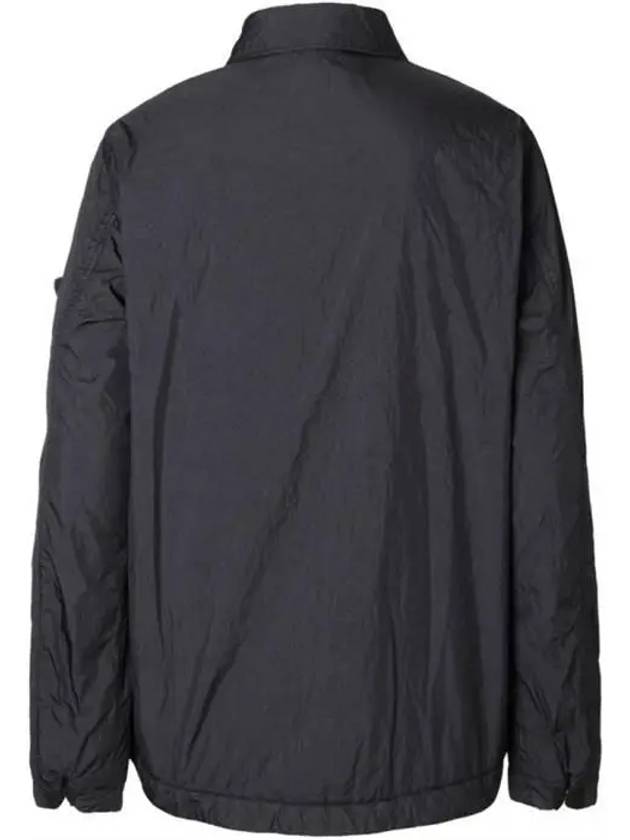 Garment Dyed Crinkle Reps Recycled Nylon Jacket Black - STONE ISLAND - BALAAN 3