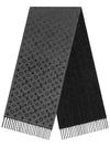 Monogram Gradient Scarf Gray - LOUIS VUITTON - BALAAN.