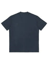 Men's Back Logo Label Cotton Short Sleeve T-Shirt Dark Grey - TEN C - BALAAN 3