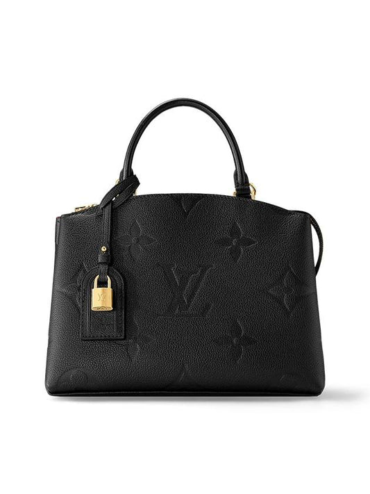 Petit Palais Monogram Empreinte Tote Bag Black - LOUIS VUITTON - BALAAN 2