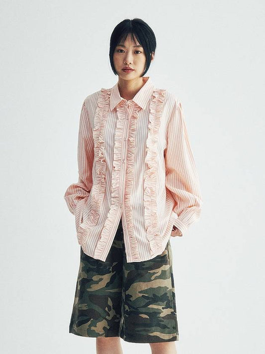 Stripe Frill Blouse_pink - KOOKEESEE - BALAAN 1