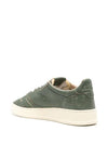 Medalist Leather Low-Top Sneakers Green - AUTRY - BALAAN 4