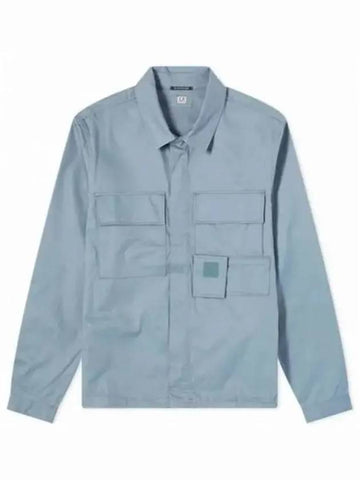 Gabardine Pockets Long Sleeve Shirt Turbulence - CP COMPANY - BALAAN 1