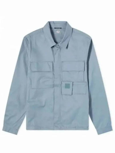 Gabardine Pockets Long Sleeve Shirt Turbulence - CP COMPANY - BALAAN 2