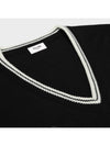 Triomphe V-neck Knit Top Black - CELINE - BALAAN 4