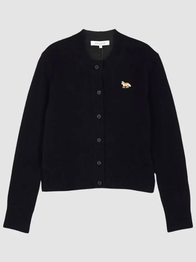 Baby Fox Patch Wool Cardigan Navy - MAISON KITSUNE - BALAAN 3