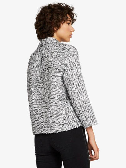 OVERSIZED BOUCLE BIKER JACKET - KARL LAGERFELD - BALAAN 2