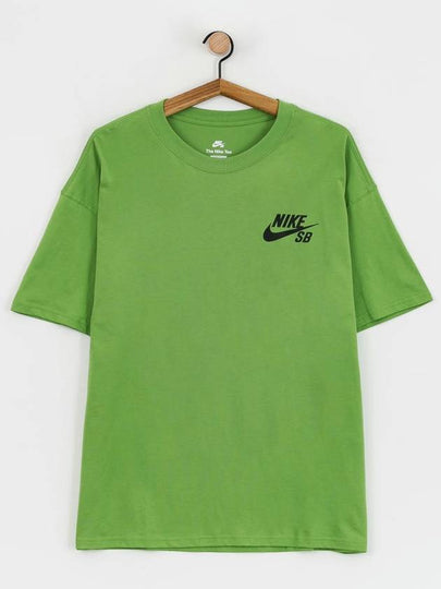 SB Logo Skate Cotton Short Sleeve Shirt Green - NIKE - BALAAN 2