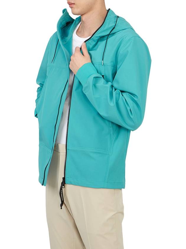 Shell R Goggle Hooded Jacket Blue - CP COMPANY - BALAAN 7