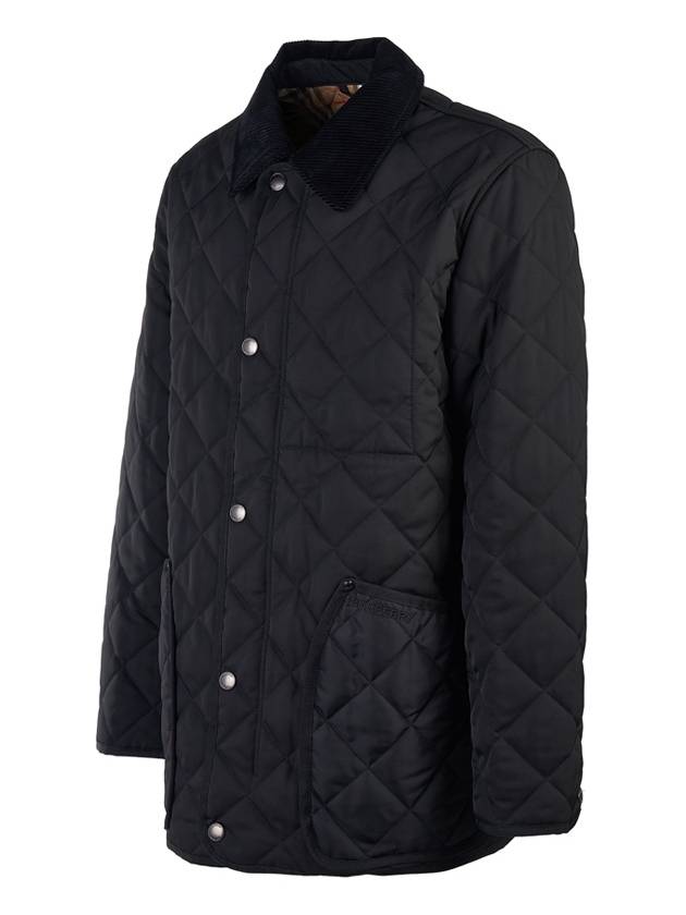 Quilted Thermoregulated Barn Jacket Black - BURBERRY - BALAAN 3