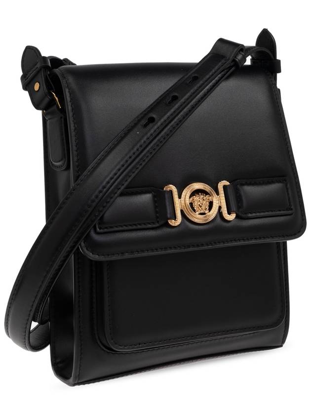 Versace Leather Shoulder Bag, Men's, Black - VERSACE - BALAAN 4