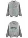 Essential Logo Fleece Crew Neck Sweatshirt Light Heather Men s 192HO246268F 127 TJ - FEAR OF GOD - BALAAN 4