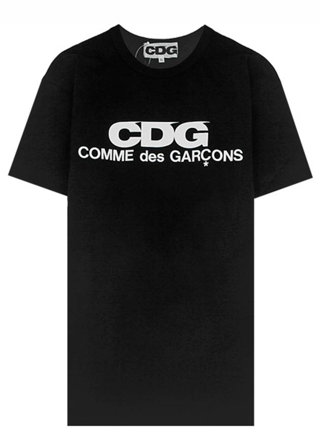 CDG Logo Cotton Short Sleeve T-Shirt Black - COMME DES GARCONS - BALAAN 2