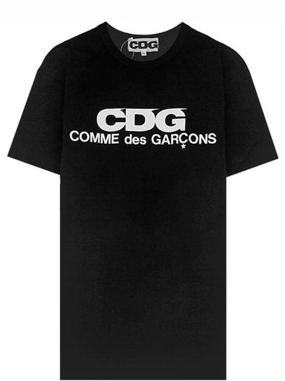 CDG Logo Cotton Short Sleeve T-Shirt Black - COMME DES GARCONS - BALAAN 2