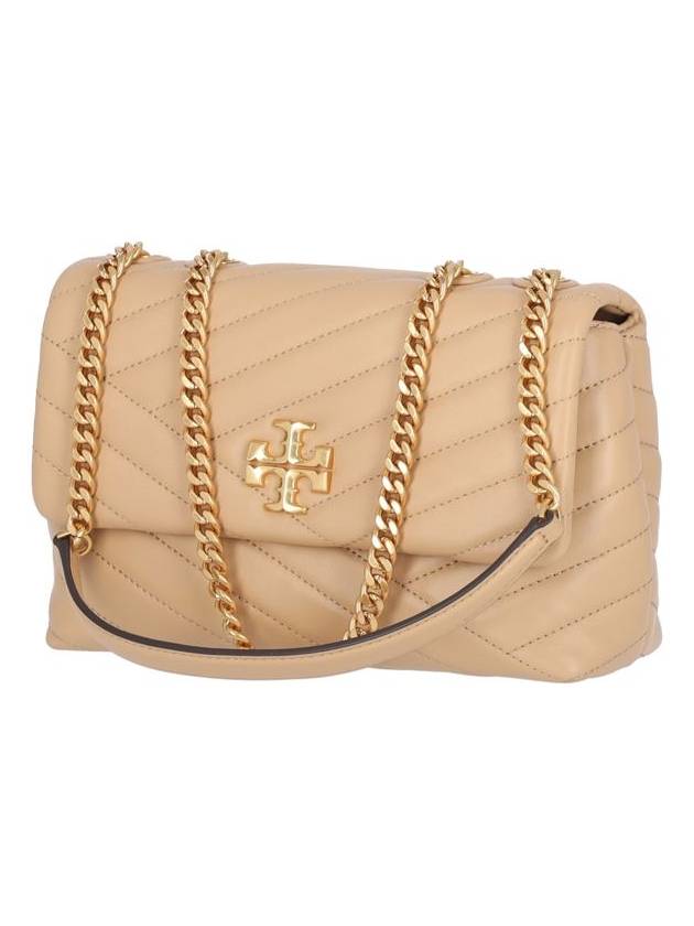 Kira Chevron Convertible Strap Small Shoulder Bag Desert Dune - TORY BURCH - BALAAN 3