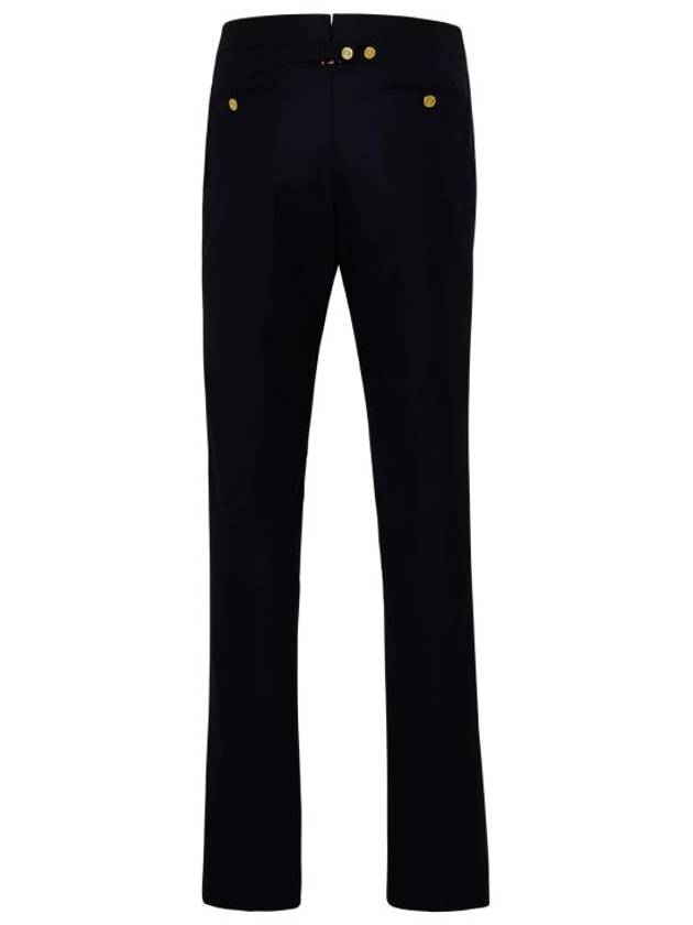 Super 120S Twill Classic Backstrap Trouser Pants Navy - THOM BROWNE - BALAAN 4