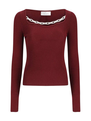 CHAIN DETAIL SWEATER - GIUSEPPE DI MORABITO - BALAAN 1