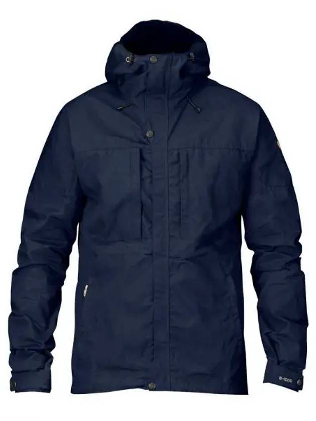 Men's Skogso Hooded Jacket Dark Navy - FJALL RAVEN - BALAAN 2