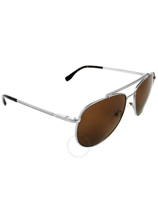 Lacoste Brown Pilot Unisex Sunglasses L177S 033 57 - LACOSTE - BALAAN 3