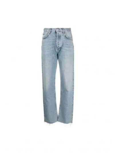 Boyfriend High-Waist Denim Straight Jeans Blue - AGOLDE - BALAAN 2