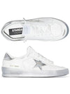 Stardan Silver Tab Low Top Sneakers White - GOLDEN GOOSE - BALAAN 2