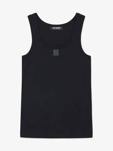 Small leather patch tank top black 231W122A190170099 - RAF SIMONS - BALAAN 1