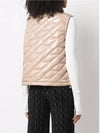 Lecroisic padded vest pink beige - MONCLER - BALAAN.