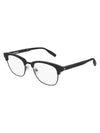 Eyewear MB0164O 001 Lower Gold Frame Glasses Black - MONTBLANC - BALAAN 1