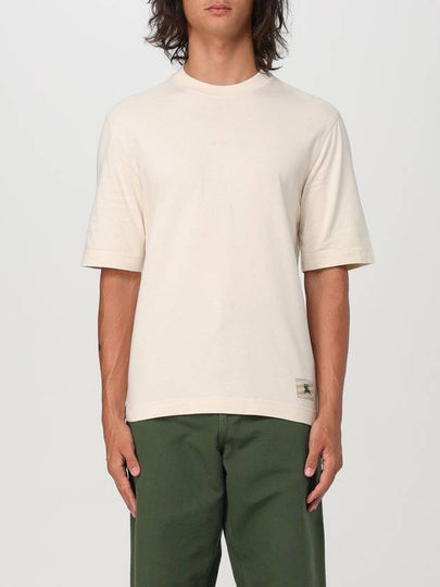 Cotton Short Sleeve T-Shirt Ivory - BURBERRY - BALAAN 2