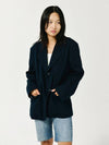 Over Fit Modern Blazer Jacket NAVY - LE SOLEIL MATINEE - BALAAN 4