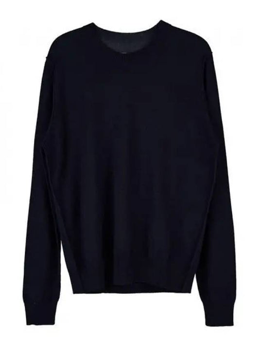 Crew Neck Cashmere Knit Top Navy - MAISON MARGIELA - BALAAN 2