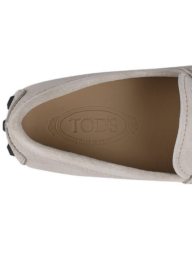 Gommino Bubble Suede Driving Shoes Ivory - TOD'S - BALAAN 9