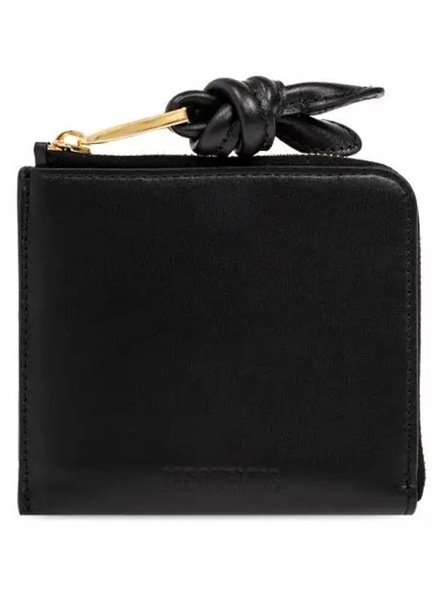 Le Porte Monnaie Tourni Leather Card Wallet Black - JACQUEMUS - BALAAN 2