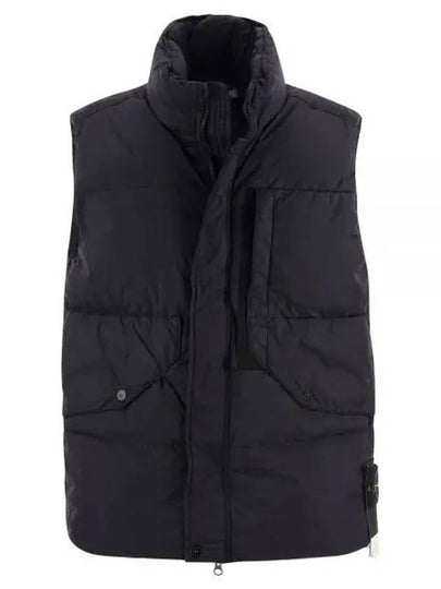 Wappen Patch High Neck Padding Vest Navy - STONE ISLAND - BALAAN 2