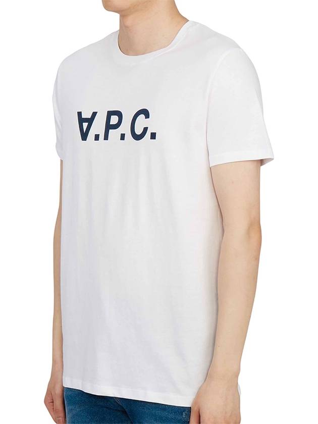 Men's VPC Logo Short Sleeve T-Shirt White - A.P.C. - BALAAN 3