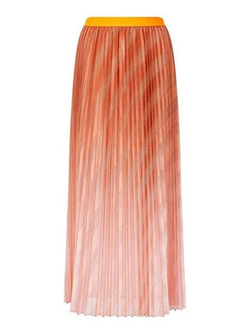 Women s Ombre Mesh Pleated Skirt Dark Orange 270768 - ARMANI EXCHANGE - BALAAN 1