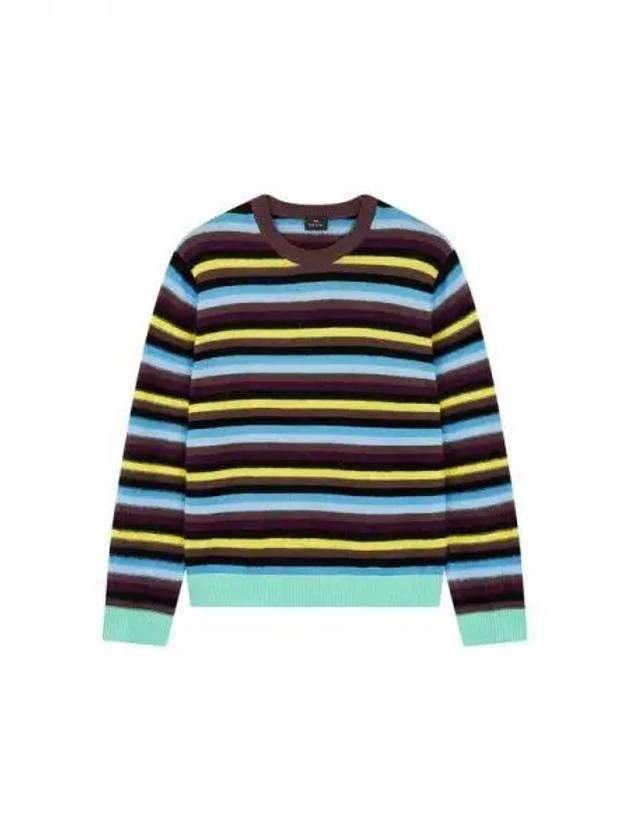 PS Hairy Stripe Knit Multi 270043 - PAUL SMITH - BALAAN 1