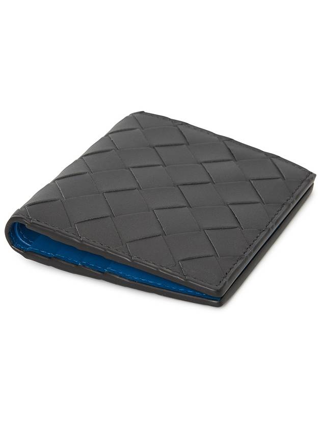 Intrecciato Slim Half Wallet Charcoal - BOTTEGA VENETA - BALAAN 4