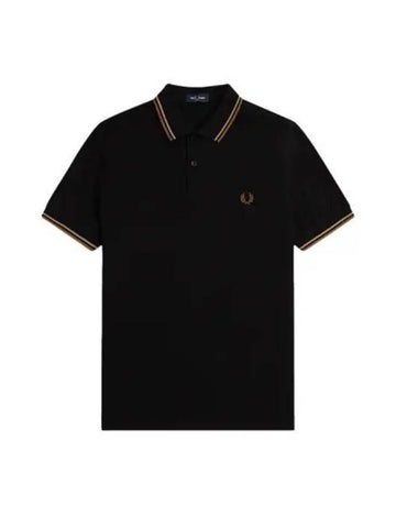 Fred Perry Twin Tip Shirt Black - FRED PERRY - BALAAN 1