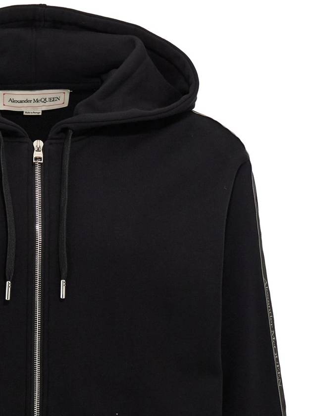 24FW Hooded Sweatshirt 654794QXAAP0548 Black - ALEXANDER MCQUEEN - BALAAN 5