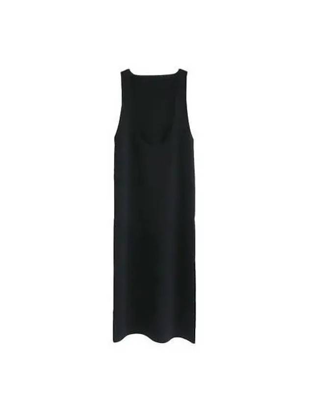 Women s Wool Recycled Poly High Gauge Rib Knit Dress Black A23SD04HS - AURALEE - BALAAN 1