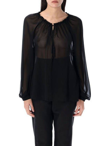 Tom Ford Silk Blouse With Drawstring - TOM FORD - BALAAN 1