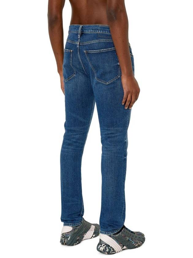 Destructive Slim Fit Jeans Blue - DIESEL - BALAAN 4