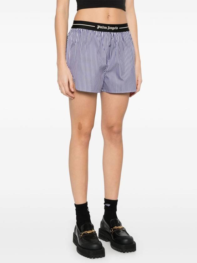 classic logo striped shorts - PALM ANGELS - BALAAN 3