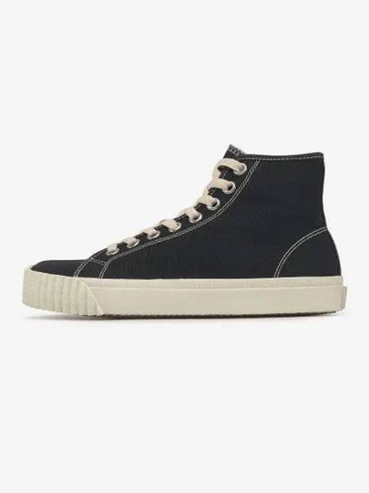 Tabi Cotton High Top Sneakers Black - MAISON MARGIELA - BALAAN 2