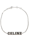 University Logo Bracelet Silver - CELINE - BALAAN.