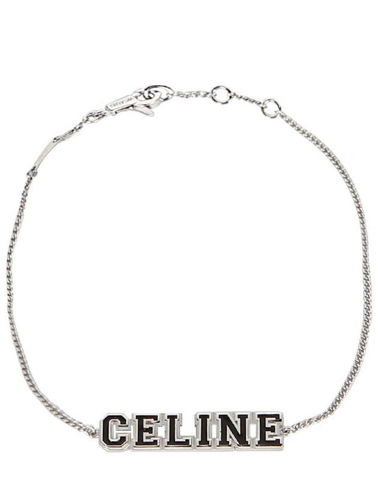 University Logo Bracelet Silver - CELINE - BALAAN.