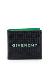 4G Calfskin Leather Half Wallet Black - GIVENCHY - BALAAN 1