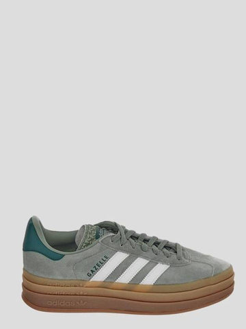 Gazelle Bold Low Top Sneakers Silver Green - ADIDAS - BALAAN 1